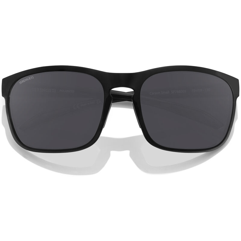 CARSON SMALL, Shiny Black-Mineral Polarized Smoke Cat 2 to 3, hi-res image number null